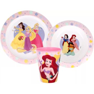 Disney Hercegnők micro étkészlet szett pohárral (true)