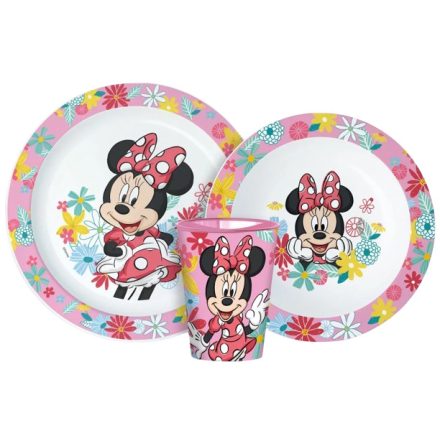 Disney Minnie micro étkészlet szett pohárral (Spring)