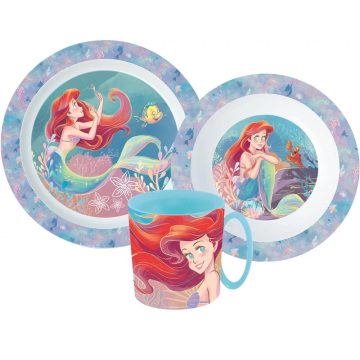 Disney Hercegnők micro étkészlet szett bögrével (Ariel)