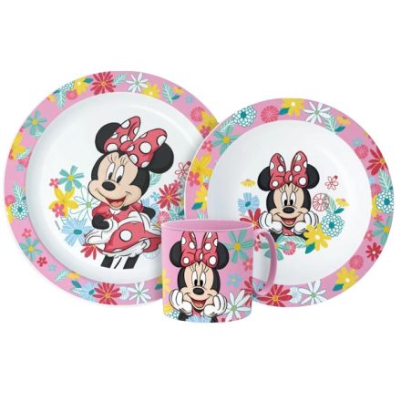 Disney Minnie micro étkészlet szett 265ml bögrével (Spring)