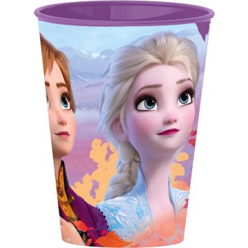 Disney Jégvarázs műanyag pohár lila