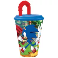   Sonic the Hedgehog Adventure čaša sa slamkom, plastika 430 ml