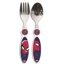 Spider-Man Web metalni set pribora za jelo - 2 komada