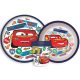 Disney Verdák Stickers Go csúszásmentes étkészlet, micro műanyag szett