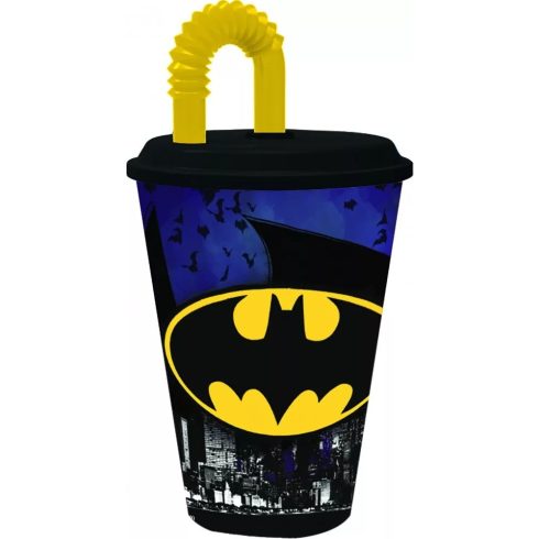 Batman szívószálas pohár 430ml