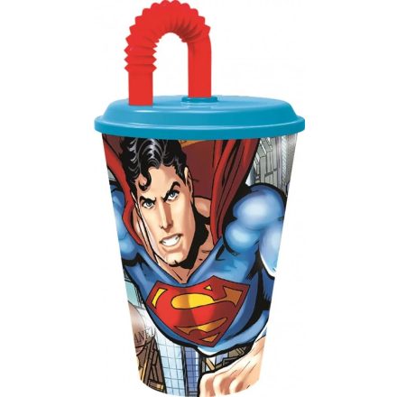 Superman szívószálas pohár