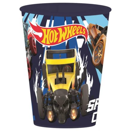 Hot Wheels műanyag pohár 260 ml (Blue fire)