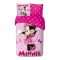 Disney Minnie Pink Polka Bow posteljina 140×200cm, 65x65 cm