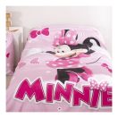Disney Minnie Pink Polka Bow posteljina 140×200cm, 65x65 cm