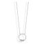 Victoria Ogrlica sa bijelim kamenom srebrne boje