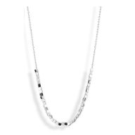 Victoria Srebrna ogrlica s uzorkom kvadrata