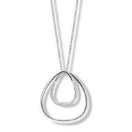 Victoria Ogrlica sa srebrnim i bijelim kamenjem