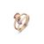Victoria rose gold színű színes köves gyűrű double