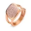 Victoria Rose gold színű rózsaszín köves gyűrű