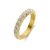 Victoria arany színű fehér köves gyűrű shining