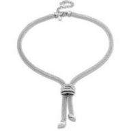 Victoria Ezüst színű vastag hálós nyaklánc