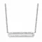 Victoria Ezüst színű fehér köves nyaklánc