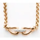 Victoria Rose gold színű fehér köves nyaklánc