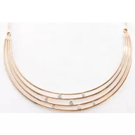 Victoria Rose gold színű fehér köves nyaklánc