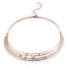 Victoria Rose gold színű fehér köves nyaklánc