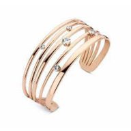 Victoria Rose gold színű fehér köves karkötő