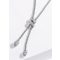 Victoria Ezüst színű fehér köves nyaklánc