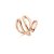 Victoria rose gold színű gyűrű