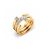 Victoria arany színű fehér köves 3-as gyűrű szett