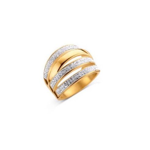 Victoria arany színű fehér köves gyűrű