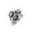 Victoria ezüst színű kék köves gyűrű