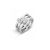 Victoria ezüst színű fehér köves gyűrű shining