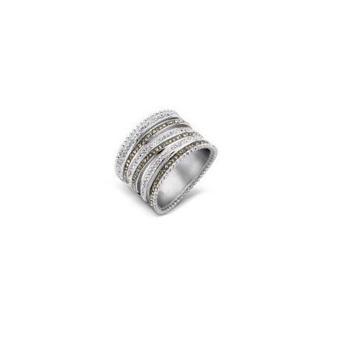 Victoria ezüst színű köves gyűrű 58