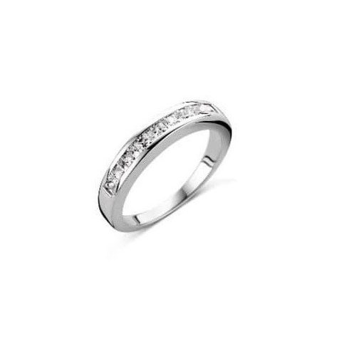 Victoria ezüst színű fehér köves gyűrű