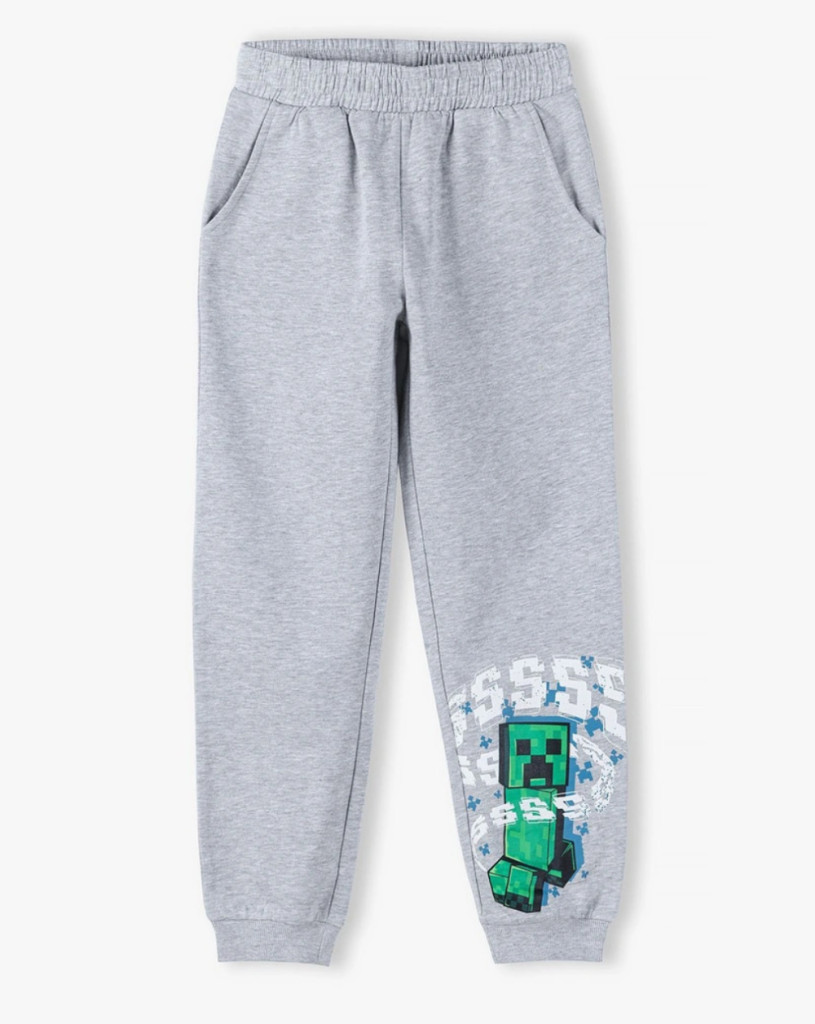 Minecraft Grey gyerek hosszú nadrág, jogging alsó 8 év / 128 cm