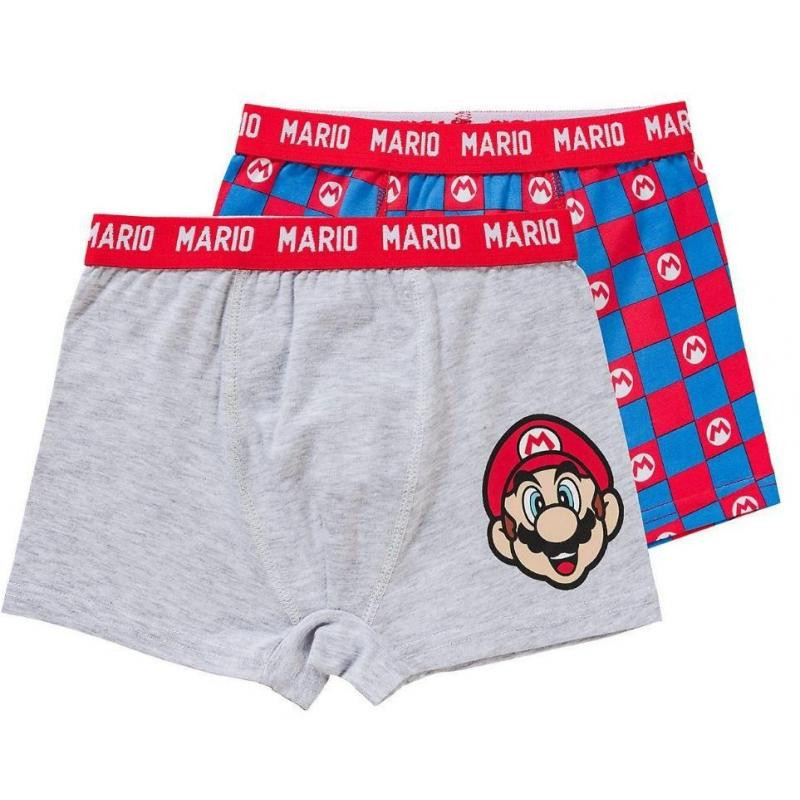 Super Mario Power gyerek boxeralsó 2 darab/csomag 8 év / 128 cm