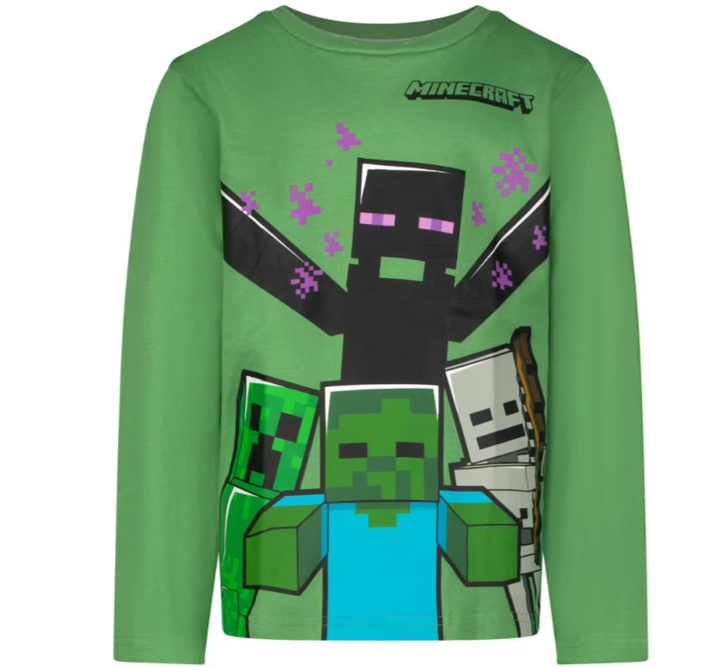 Minecraft Mobs gyerek hosszú ujjú póló, felső 10 év / 140 cm