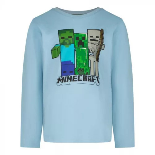 Minecraft Trio Blue gyerek hosszú ujjú póló, felső 10 év / 140 cm