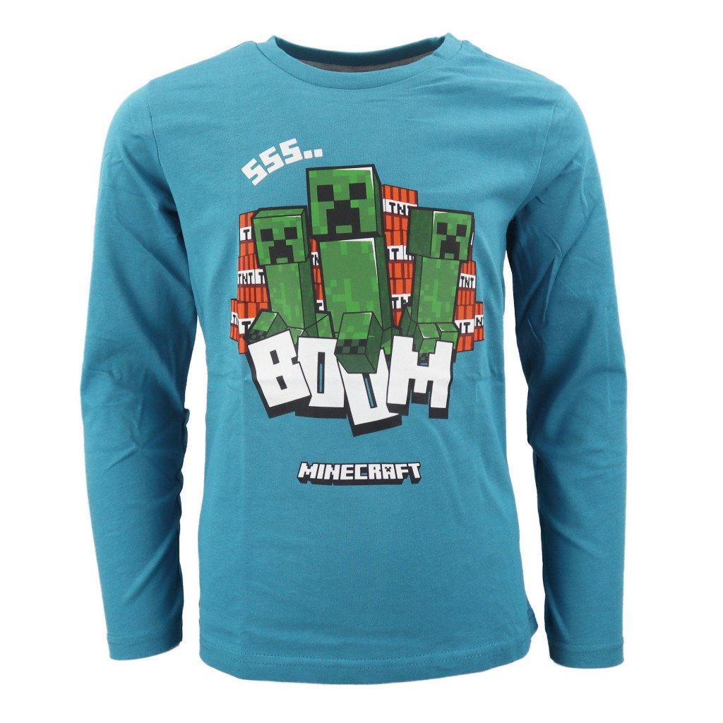 Minecraft Creeper Sss gyerek hosszú ujjú póló, felső 8 év / 128 cm