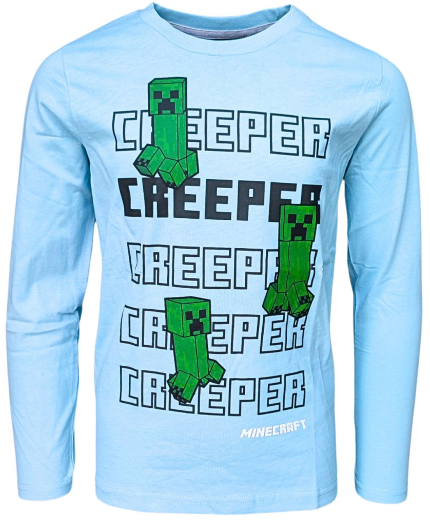 Minecraft Creeper gyerek hosszú ujjú póló, felső 12 év / 152 cm