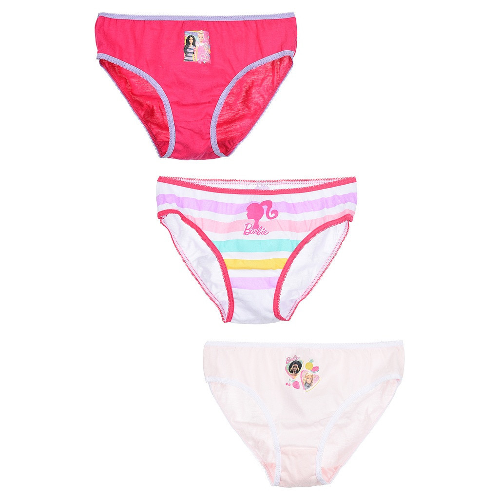 Barbie Summer Style gyerek fehérnemű, bugyi 3 darab/csomag 6 - 8 év / 116 - 128 cm