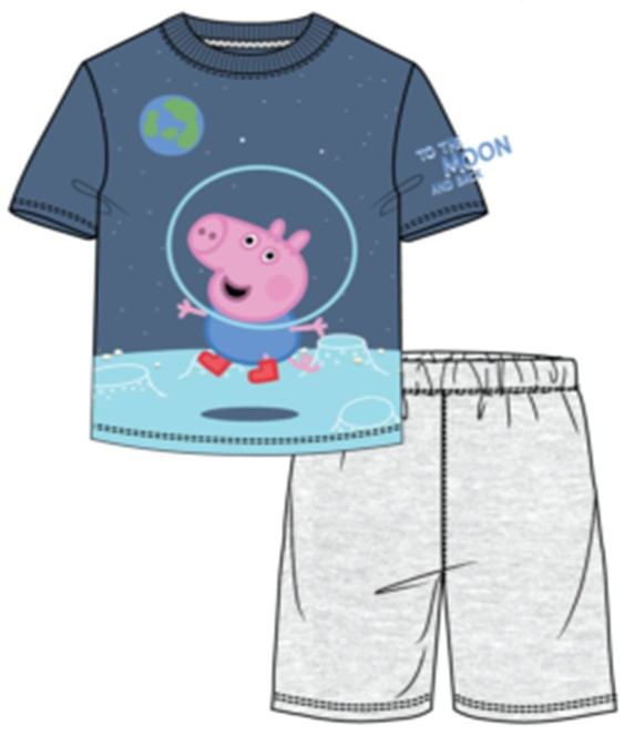 Peppa malac Moon gyerek rövid pizsama 3 - 4 év / 98 - 104 cm