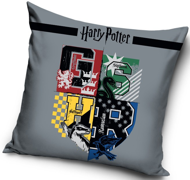 Harry Potter párnahuzat logo 40x40 cm