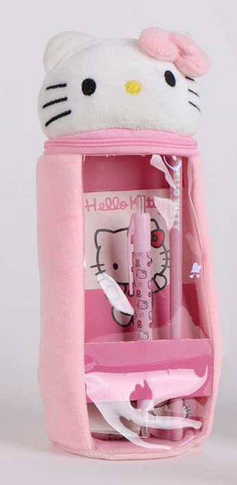 Hello Kitty White plüss töltött tolltartó