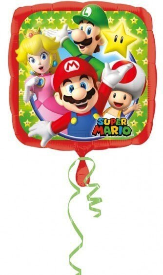 Super Mario fólia lufi 43cm