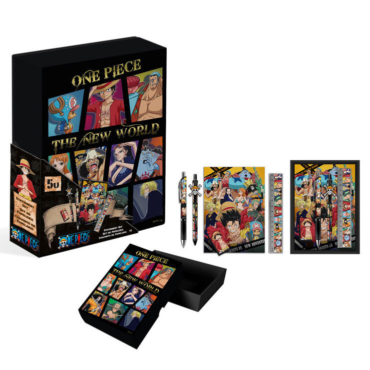 One Piece New World 5 db-os írószer szett dobozban